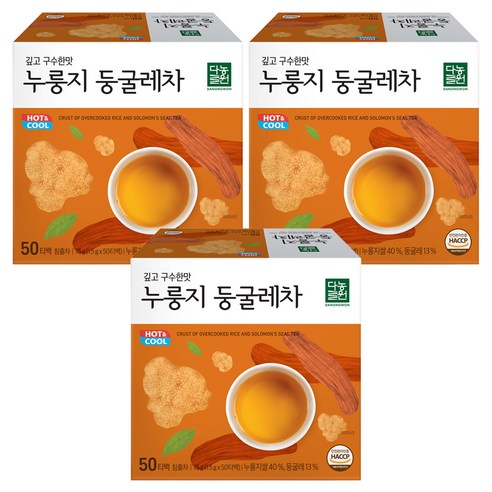 다농원 누룽지 둥굴레차, 1.5g, 50개입, 3개