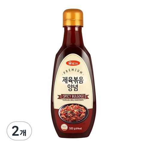 움트리 제육볶음양념, 500g, 2개