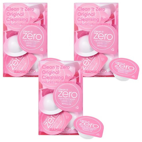 바닐라코 클린 잇 제로 오리지널 클렌징밤 트래블 키트, 48ml, 3개