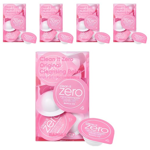 바닐라코 클린 잇 제로 오리지널 클렌징밤 트래블 키트, 48ml, 5개