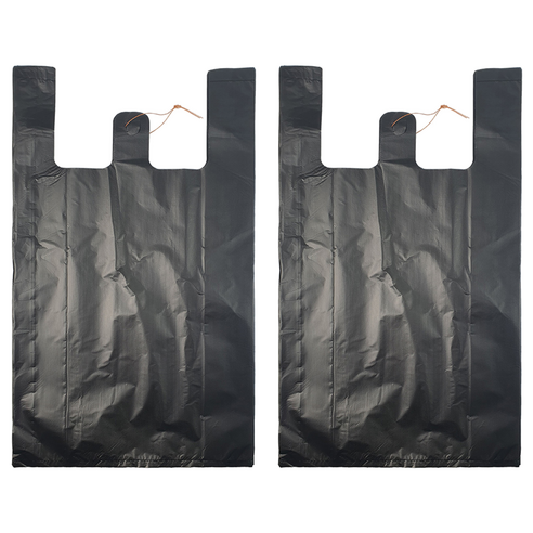 월드크린 손잡이 비닐봉투 검정, 5L, 200개