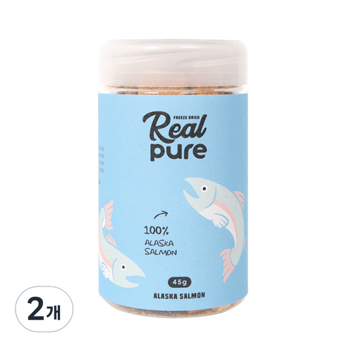리얼퓨어FD 동결건조 고양이 간식 큐브 45g, 연어, 2개