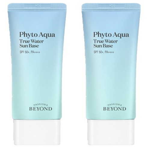 [비건라이프] 비욘드 피토 아쿠아 트루 워터 선 베이스 SPF50+ PA++++, 50ml, 2개