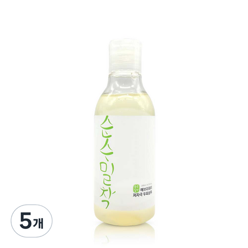 순수밀착 에브리데이 지성 두피 샴푸 허브향, 5개, 200ml