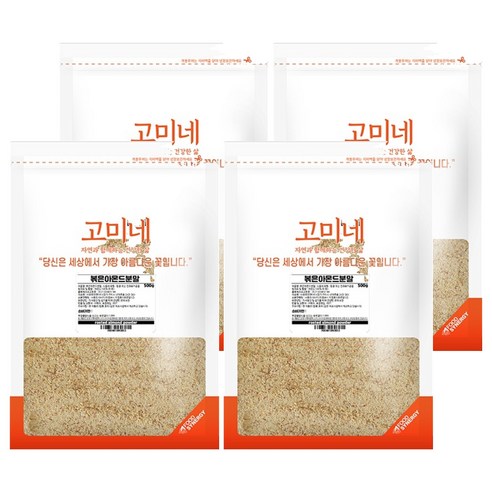 고미네 볶은 아몬드분말, 500g, 4개