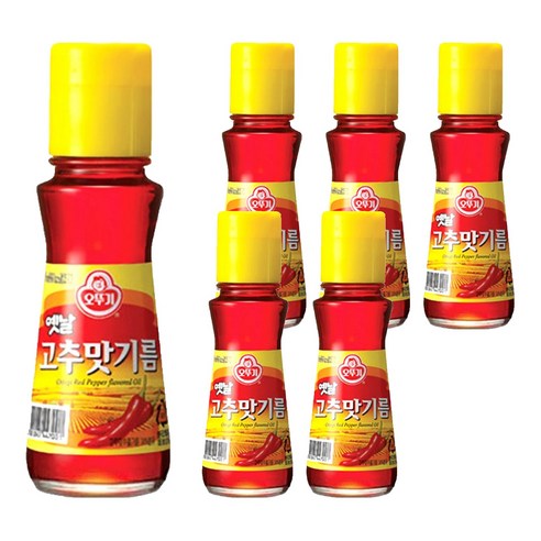 오뚜기옛날 고추맛 기름, 80ml, 6개