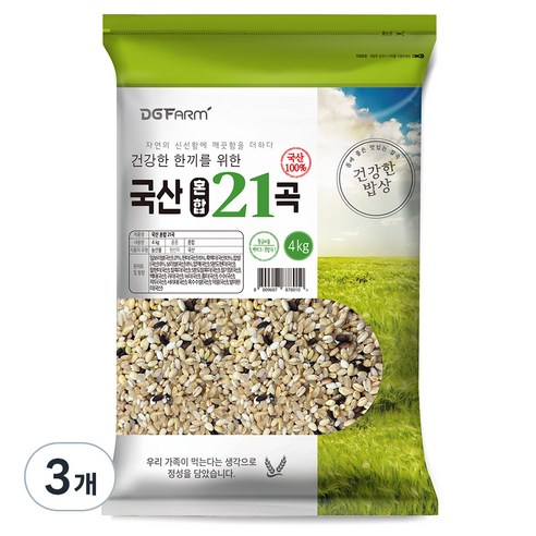 대구농산 국산 혼합 21곡, 4kg, 3개