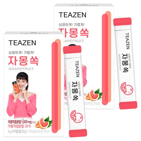 티젠 자몽쏙 분말차, 5g, 10개입, 2개