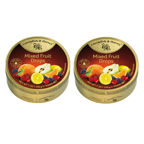 캐빈디쉬 하비 종합 캔디 과일, 200g, 2개