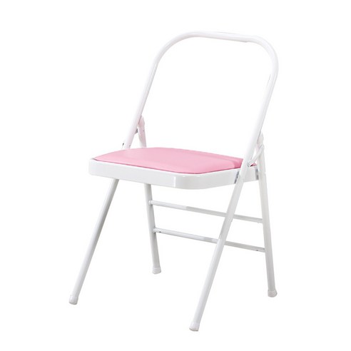 포테가르 두꺼운 접이식 보조 멀티 요가 필라테스 의자, 핑크
