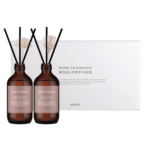 에이센트 네이처 디퓨저 본품형 200ml x 2p 세트, 소피 프리지아, 1개