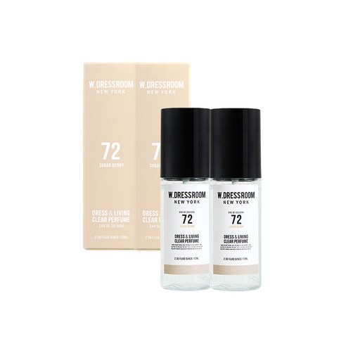 더블유드레스룸 드레스 리빙 클리어 퍼퓸 S2 70ml, No 72 슈가베리, 2개입