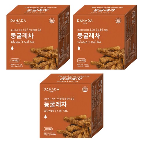 다하다 둥굴레차, 1.2g, 100개입, 3개