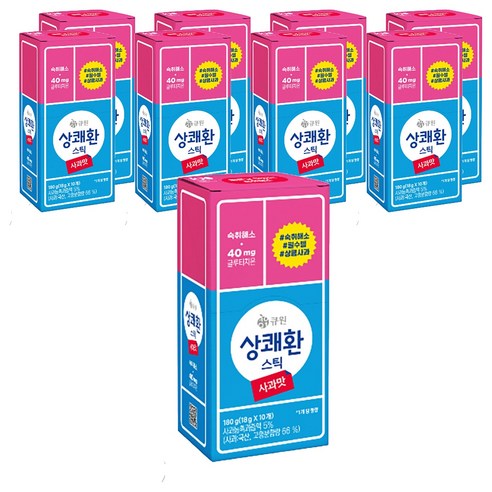 상쾌환 스틱 사과맛, 18g, 90개