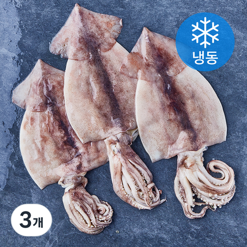 손질 김씨밥 오징어 대 (냉동), 3개, 650g