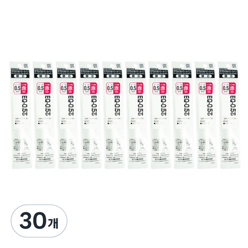 제브라 스라리 EQ 리필심 0.5mm, 적색, 30개