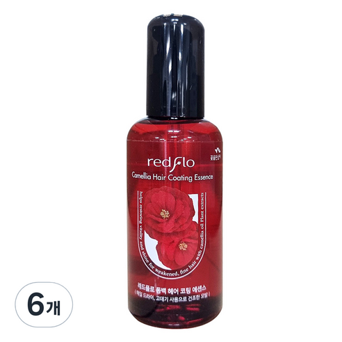 레드플로 꽃을든남자 동백 헤어 코팅 에센스, 110ml, 6개