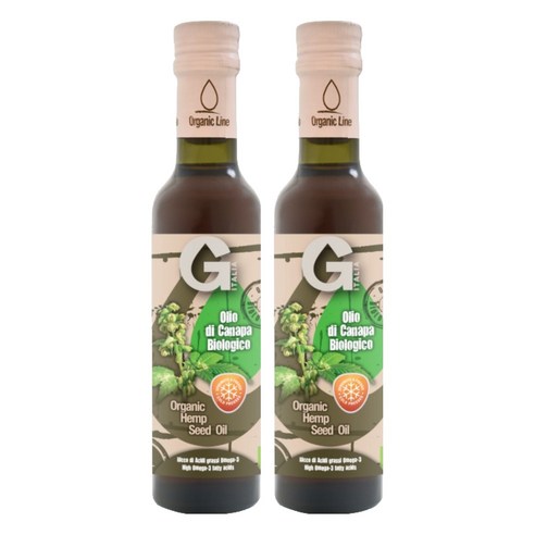 구스티 햄프씨드 대마씨 오일, 250ml, 2개