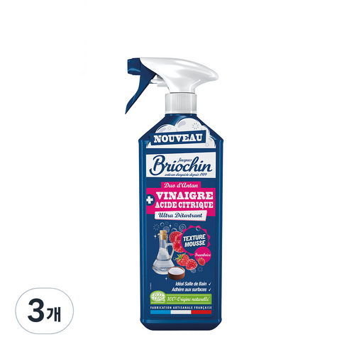 브리오신 폼타입 식초 라즈베리 세정제, 3개, 750ml