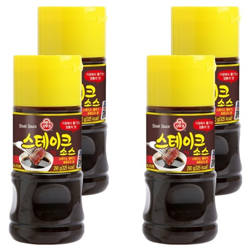 오뚜기 스테이크 소스, 290g, 4개