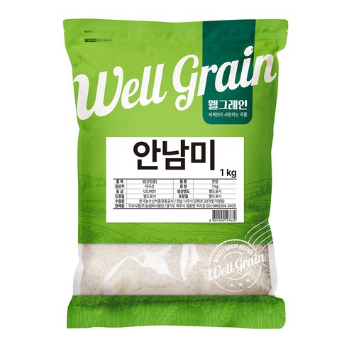 두보식품 웰그레인 안남미, 1kg, 1개, 1등급