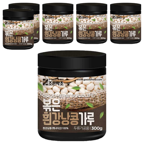 조은약초 프리미엄 볶은 흰강낭콩 가루, 6개, 300g