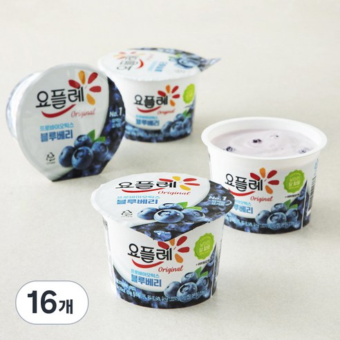 요플레 오리지널 블루베리, 180g, 4개입, 4개