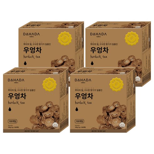 다하다 국산 우엉차, 1g, 100개입, 4개