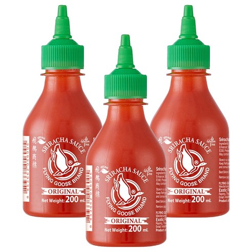 플라잉구스 스리라차 핫칠리 소스, 200ml, 3개