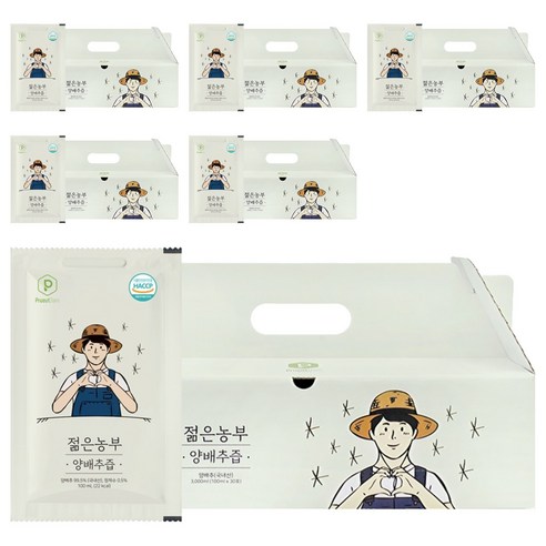 푸릇담 국내산 젊은농부 양배추즙, 3L, 6개