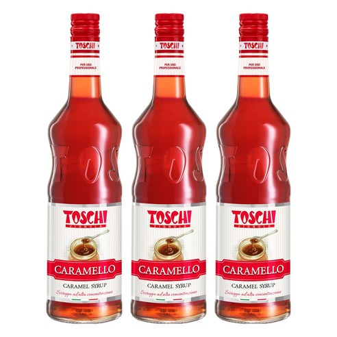 토스키 카라멜 시럽, 1L, 3개