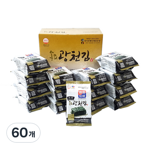 솔뫼광천 재래 식탁김, 15g, 60개