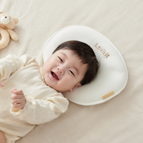 "납작 뒤통수, 더 이상 걱정 마세요!" 라비킷 루프트 필로우, 숙면과 예쁜 두상을 동시에! 두상베개