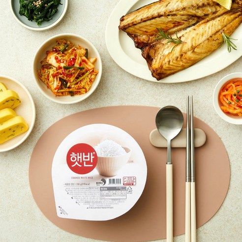 시간 절약과 풍요로운 식사를 위한 선택, 햇반 백미밥!
