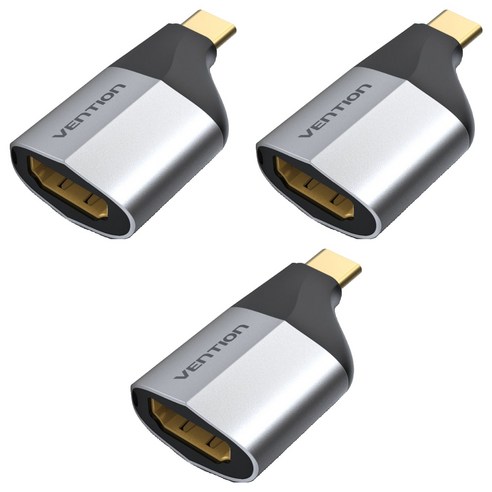 벤션 4K C타입 to HDMI V2.0 미러링 젠더 스트랩형, 3개