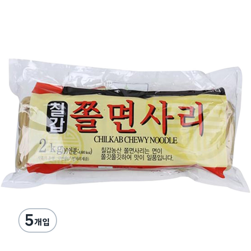 칠갑농산 쫄면사리, 2kg, 5개