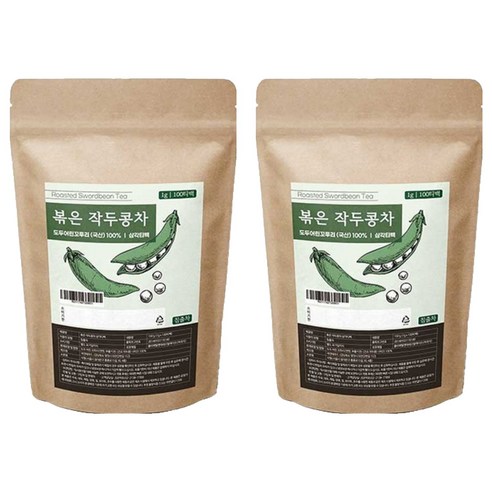 조은약초 볶은 작두콩차 삼각티백, 1g, 100개입, 2개