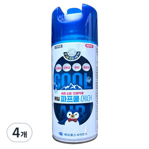 제일헬스사이언스 제일 파프쿨 에어 180ml, 4개, 1개입