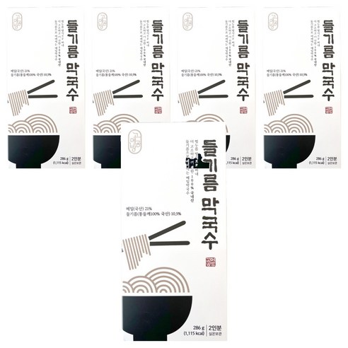고메공방 들기름 막국수, 286g, 5개