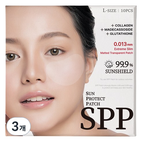 패트치 SPP 무광 투명썬패치 10매입 L, 3개