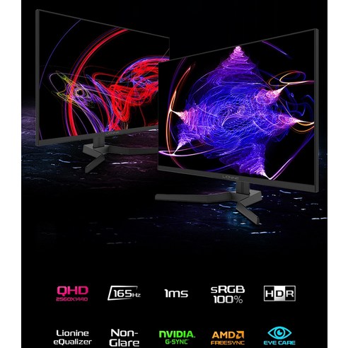 고화질 게이밍모니터 주연테크 68cm QHD 리오나인 HDR 165Hz 할인가격 로켓배송