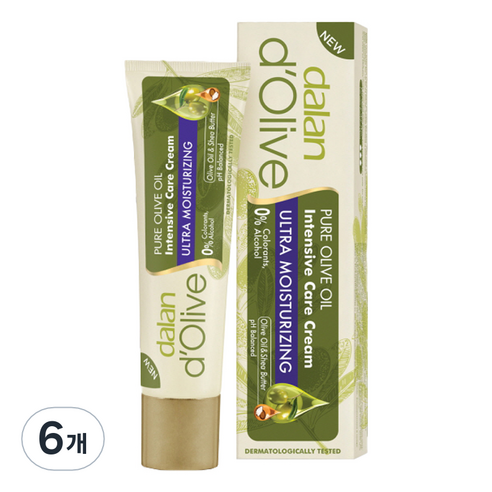 달란 디올리브 인텐시브 핸드크림, 6개, 20ml
