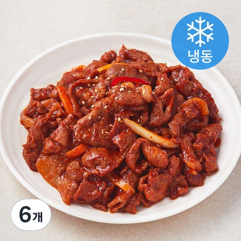 갈비아저씨 제육볶음 608 (냉동), 300g, 6개