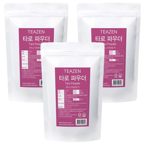 티젠 타로 파우더, 500g, 1개입, 3개, 500g