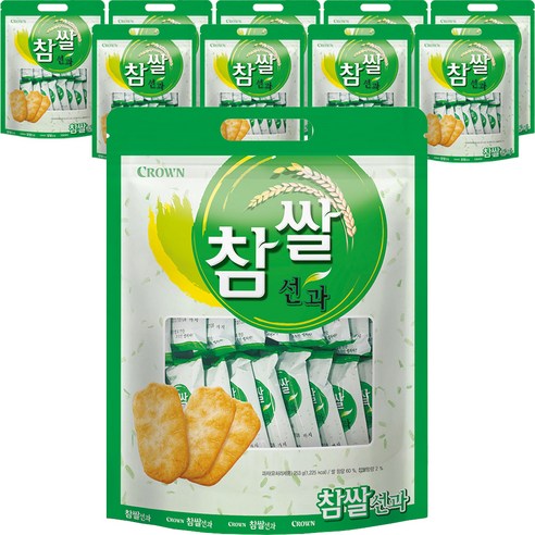 크라운 참쌀선과 대, 253g, 10개