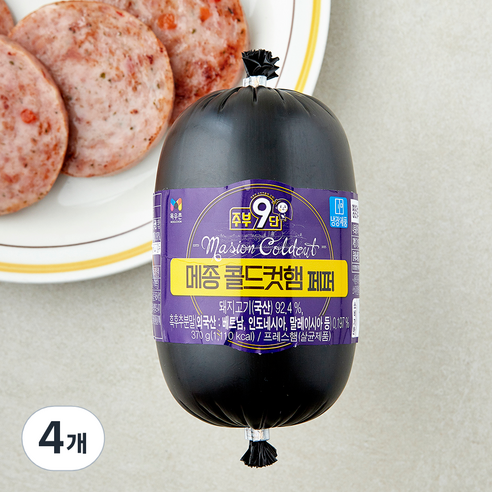 주부9단 메종 콜드컷햄 페퍼, 370g, 4개