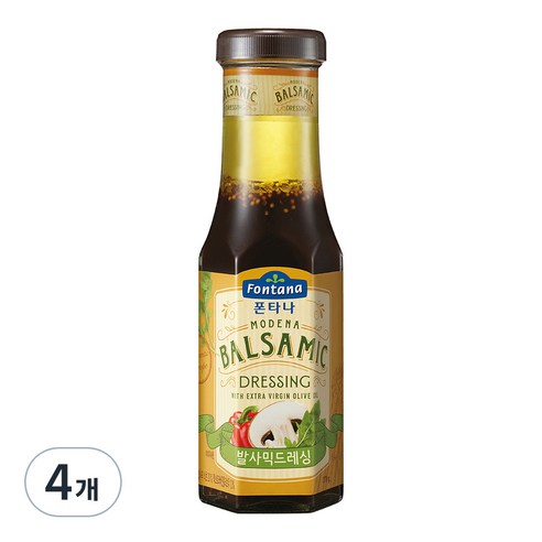 폰타나 발사믹 드레싱, 270g, 4개