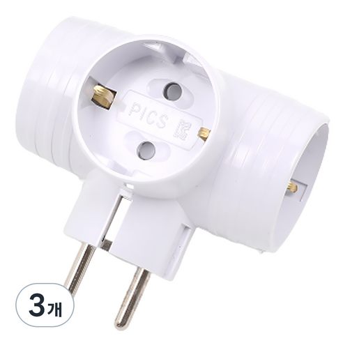 에코파워탭 T자 멀티탭 3구 EPM-403T, 6cm, 3개