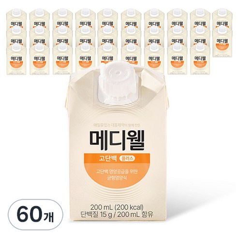 메디웰 고단백 플러스, 60개, 200ml