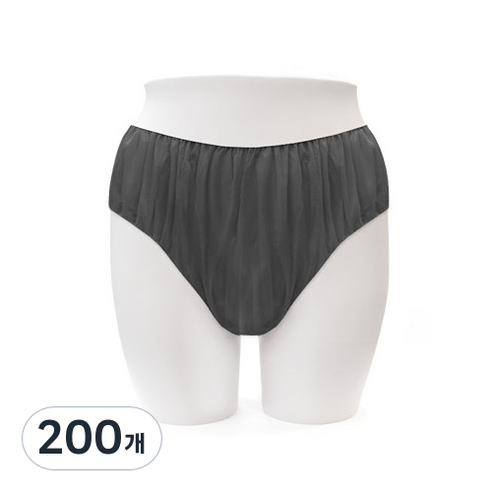 일회용 팬티 3XL, 블랙, 200개